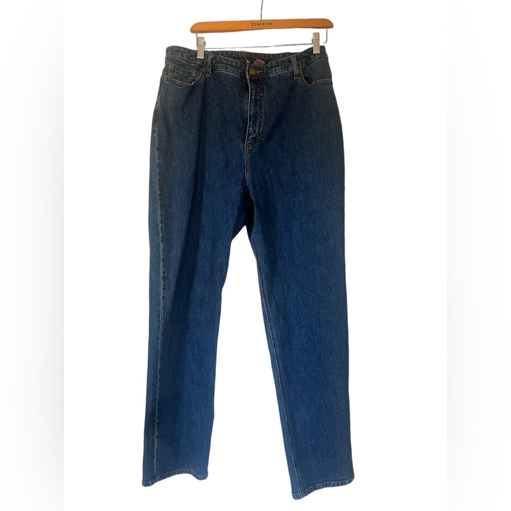 Women Blue Jeans Denim Pants- Shear Shapewear Size 18W